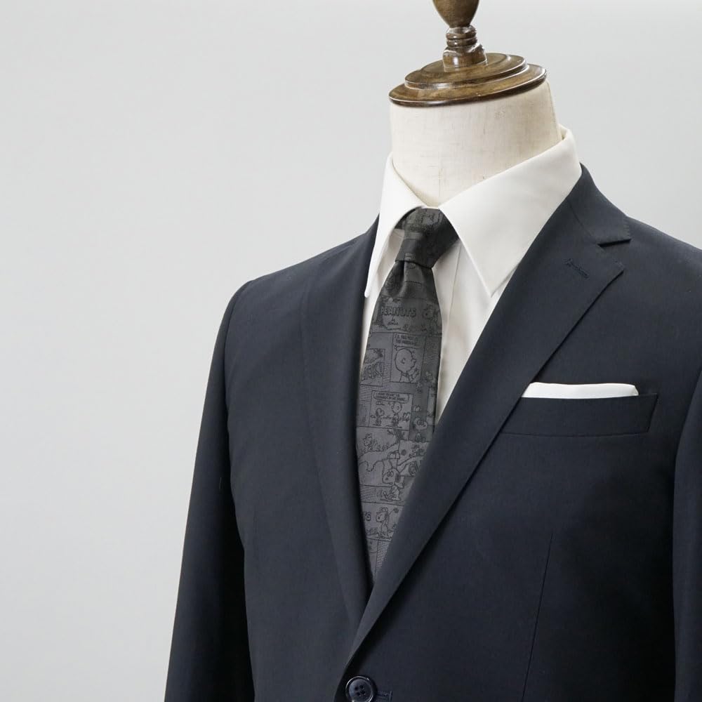 PEANUTS Snoopy Tie 921005 Gray, Snoopy and Woodstock Characters, Gift