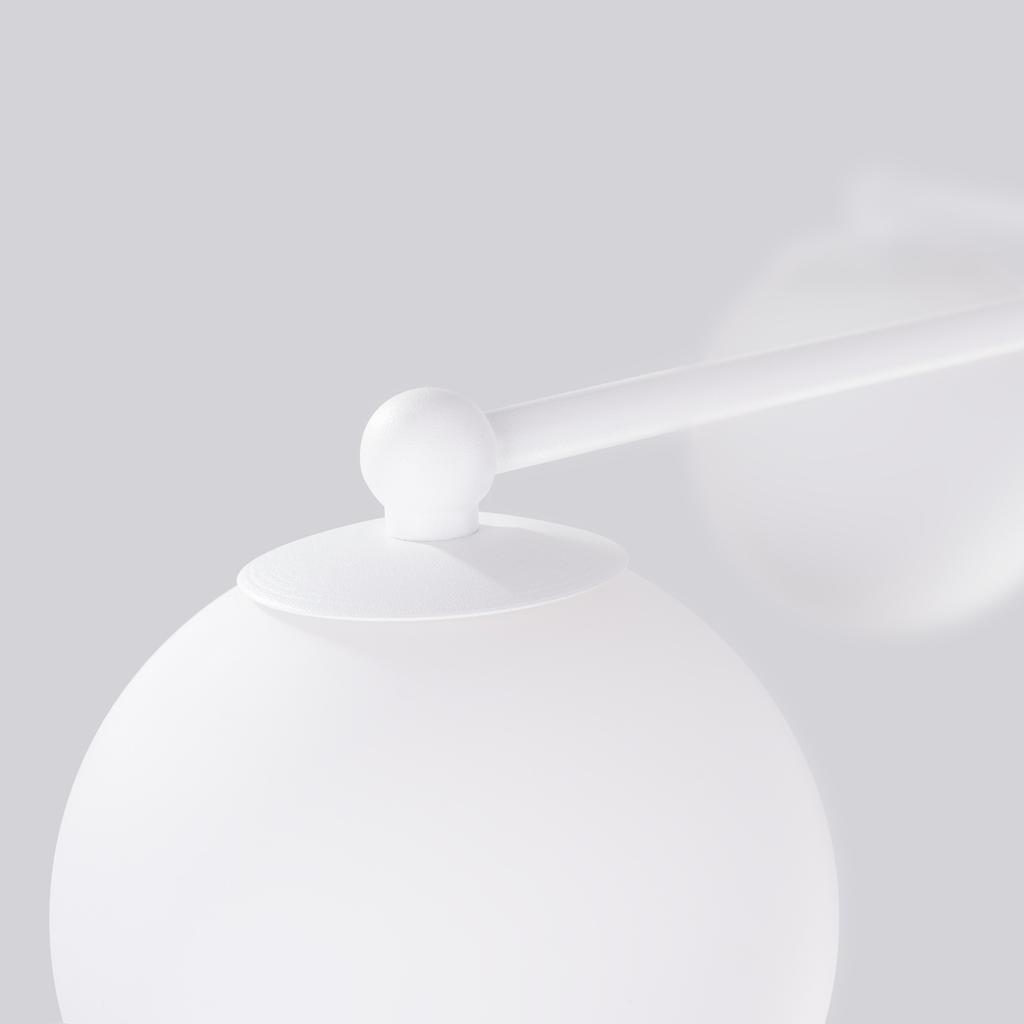 Lampa Sufitowa Nowoczesna Biała Szklane Białe Kule Do Salonu Przedpokoju 3Xg9 8W Astral Sollux Lighting
