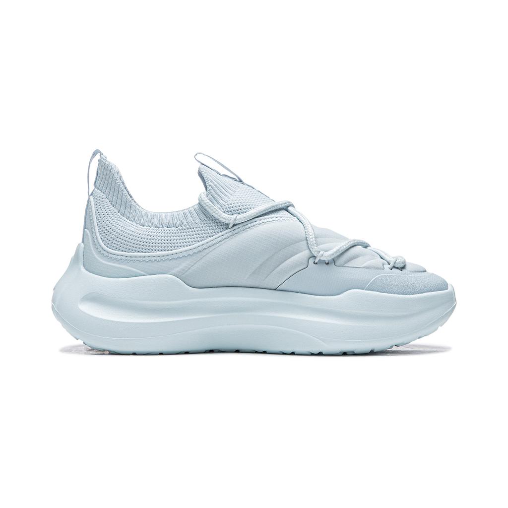 Li Ning Cloud Wave PRIMALOFT Casual Shoes Women's Low Top Folk Blue AGLV266-1