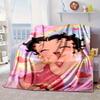 laday In Red Dress Blanket Flannel Blanket for bed, sofa, Camping, Hiking, Picnic Essentials, gift for family Fan gifts
