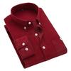 Herren Slim Fit Cordhemd - Einfarbig, Langarm, Große Größe, Lässig Business, Japanischer & Koreanischer Stil, Frühling/Herbst Trend