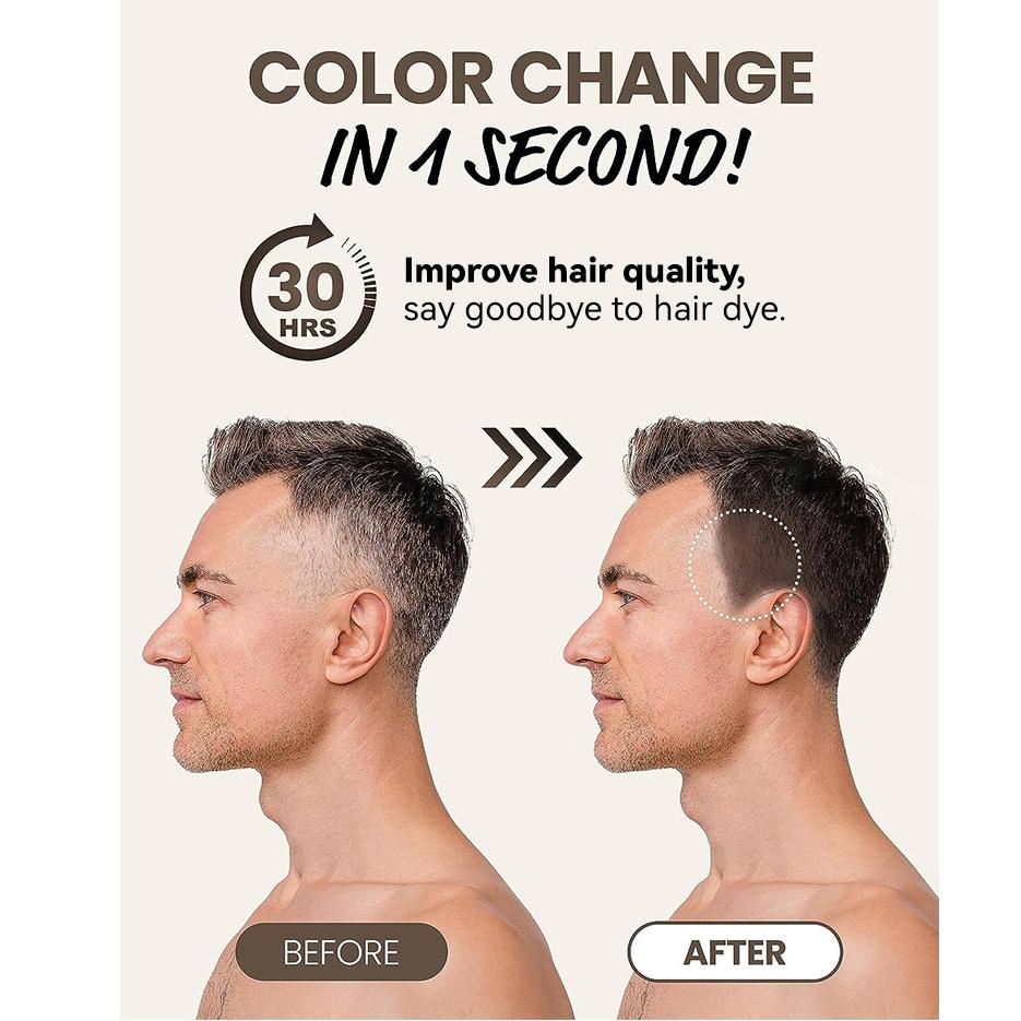 Lápiz de tinte para el cabello portátil de 3 colores, rápido, temporal, para cubrir el color blanco, crema para el cabello desechable, laca para el cabello desechable, barra de tinte para el cabello