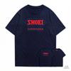 Schwarzes Rundhals-Kurzarm-T-Shirt Japanischer Klassiker Marquis Sommerstil Motorrad-Rennhelm passendes T-Shirt