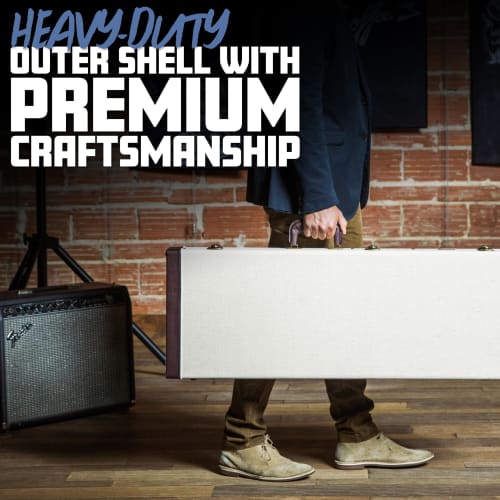 GATOR Journeyman Series GW-JM ELEC Hard Case for Electric Guitars (Compatible with Stratocasters and Telecasters)