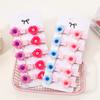 10Pcs New Solid Camellia Hairpins Hair Clips for Kids Fashion Headdress Princess Fairy Hairpin Fashion Baby Accessories