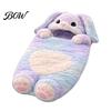Infant Nap Sleeping Bag Plush Rabbit Envelope Bag, Lop-eared Bunny Slumber for Kids, Skin Friendly Baby Bedding Animal Mat Sack Home Travel All Season