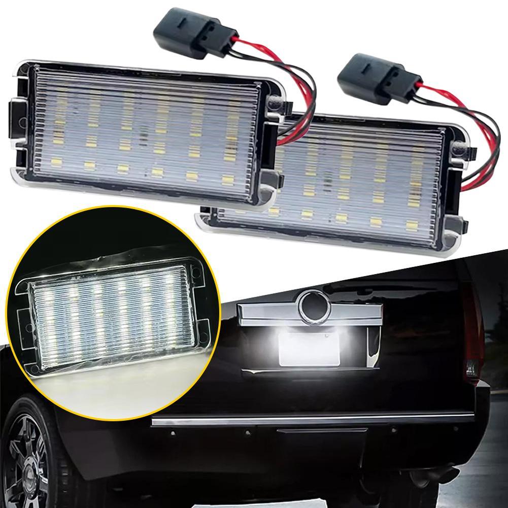 LED License Plate Light for Seat Altea, White Bright Error Free Light Bulb, Car Rear Number Plate Lamp Assembly U6P9