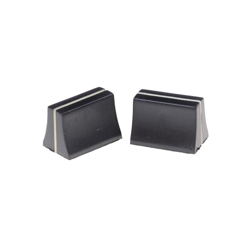10 X Black Slide Potentiometer Mixer Fader Knob 19Mmlx12Mmw For 4Mm Shaft
