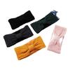 Europäisches und amerikanisches Stirnband aus Samtstrick, Stirnband mit Schleife aus Maiskörnern, Sport-Stirnband, Ohrenschutz, Kopfbedeckung, Haar-Accessoires aus Thermowolle