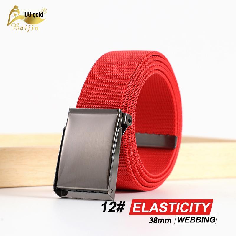 High Elasticity Knit Canvas Belt with Elastic Waistband - Fashionable and Comfortable