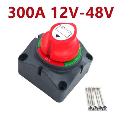 Auto Battery Disconnect Switch 12V 24V Marine 200A 300A Car Dual Battery Switch 3 Position Battery Selector Switch for Car Boat