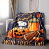 1Pc Halloween Snoopy Pumpkin Night Blanket Soft And Comfortable Casual Warm Camping Travel Christmas Halloween Gift M917102