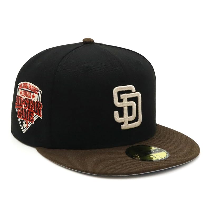 

[New Era] newera cap 59FIFTY 14561975 NER35C9459 MLB san diego padres SD black/walnut black black 7 5/8 SIDE PATCH 2-Tone UNDER VISOR ONSPOTZ special