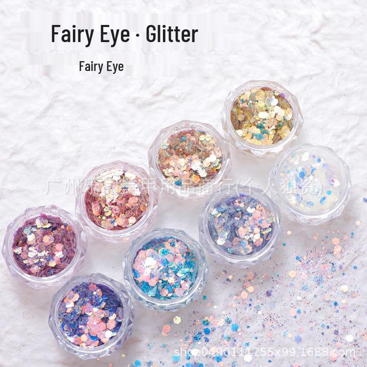 Japanese Opal Laser Nail Art Glitter Sequins & Stickers