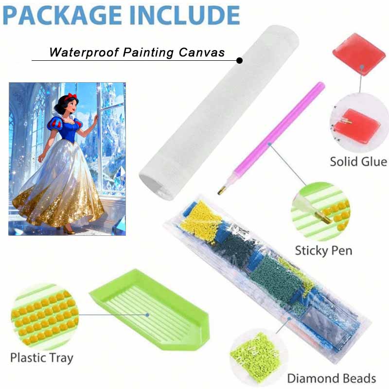 Disney Diamond Painting Kit Snow White 5D Diamond Art Home Decor Creative Handmade Gift