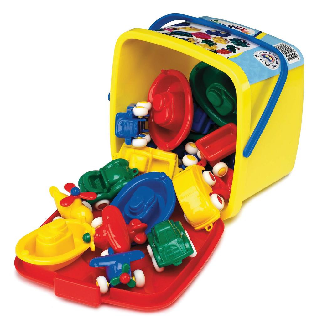 Viking Toys Miniature Beads Bucket 16 pieces Set,