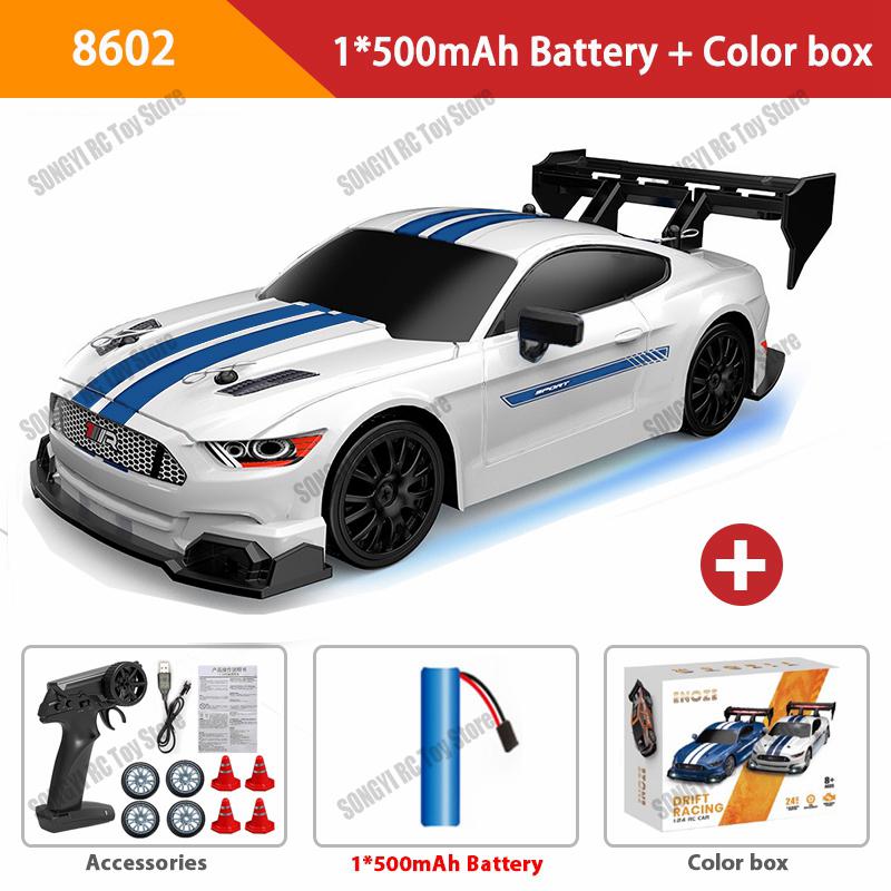 4WD RC Car With LED Remote Control Cars High Speed Fast Drift Racing 2.4G Radio RTR Vehicle GTRPRO Model Toy Kids Children Gift