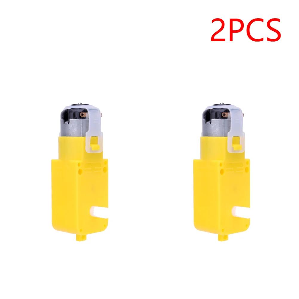 5-1PCS DC 3V-12V TT Motor Module EMC Intelligent Car Dual Shaft Geared Motor Gearmotor Gearbox Motor for Smart Car Robot 1:48
