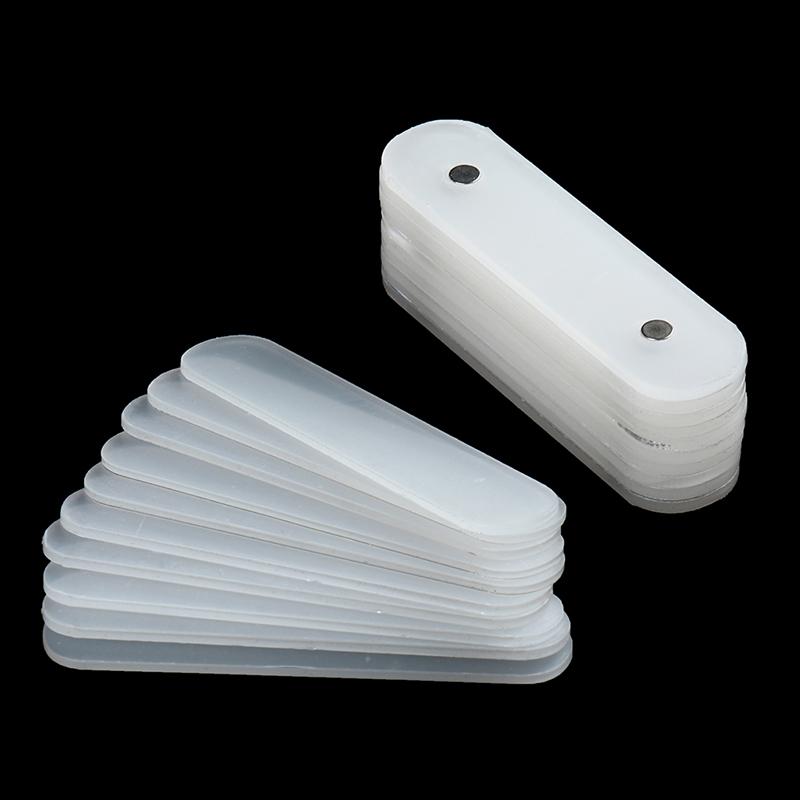 10Pcs Nail Art Tips Sticks Nail Display Acrylic Strips Practice Palette Manicure