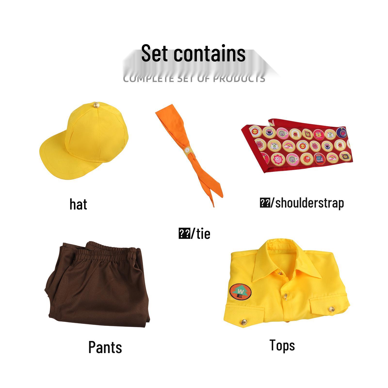 Russell Wilderness Explorer Cosplay Costume - Up Movie Character Style 2XL