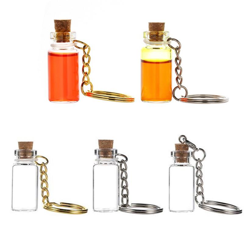 1/5Pcs Transparent Mini Glass Bottle Cork Diy Decoration Exquisite Drifting Wishing Message Cute Jars Containers Gifts 2Ml