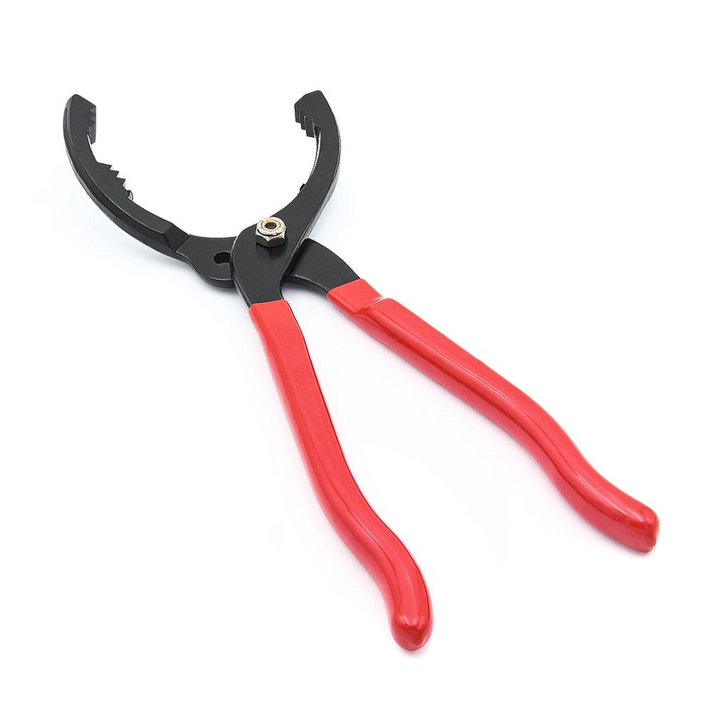1pc 12 Inch Car Oil Filter Pliers Clamp Type Wrench Oil Filter Remove Disassembly Tool Filter Element Wrench 15 ° Bend Grip