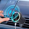 15W RGB Magnetic Car Wireless Charger & Phone Holder: Fast Charging with Colorful Atmosphere Light