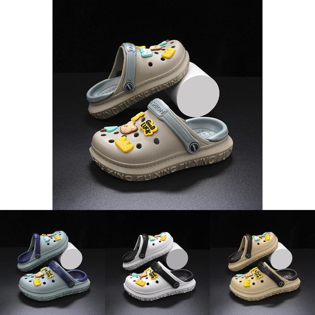 Boys Quality Premium Eva Summer Sandals With Breathable Holes And Cartoon Patterns For Outdoor Fun And Beach Days In Multiple Si