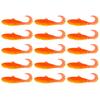 15Pcs 5.5CM/2G Curly Tail Soft Fishing Bait with Glitter Colorful PVC Realistic Bionic Artificial Lure Saltwater Freshwater Fishing Accessories