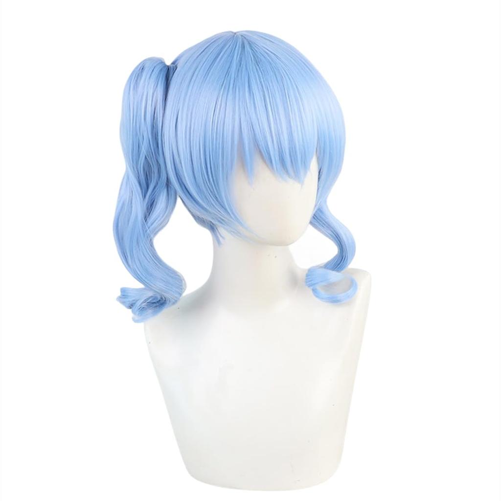 Sizuuenn VTuber Hoshimati Suisei Cosplay Hair Cosplay Wig with Dedicated Perfect for School Cultural and Photo Shoots Wig, Wig, Heat-Resistant Yarn,