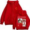 Rauw Alejandro Tour Zipper Hoodie Men Women Fashion Oversized Sweatshirts Casual Vintage Zip Up Jacket Coat