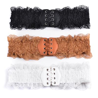 Spring And Autumn Ladies Waist Seal Women'S Elastic Band Elastic Woven Dress Belt