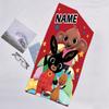 1pc Bing Bunny1 Beach Towel with Custom Name, Beach/Swimming/Bath/Picnic/Camping Towel, Suitable for Seaside Beaches