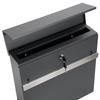 Norton Anthracite Letterbox With Inscriptions
