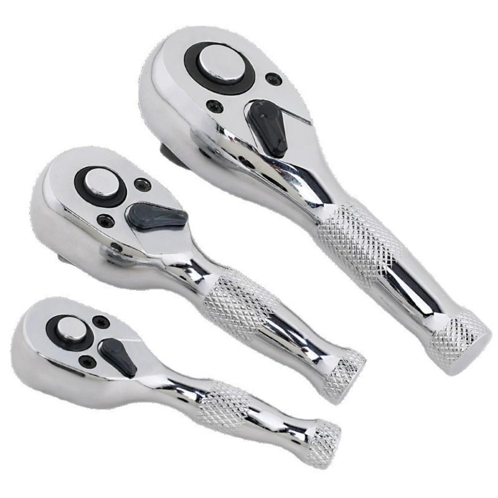 1/4 3/8 1/2 Inch Drive Ratchet Wrench 72 Tooth Dual Head Wrench Torque Wrench Tool Mechanical Work