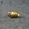 Copper Pig Small Statue Ornaments Solid Brass Desktop Tea Pet Decorations Animal Miniatures Figurines Home Table Decor Crafts