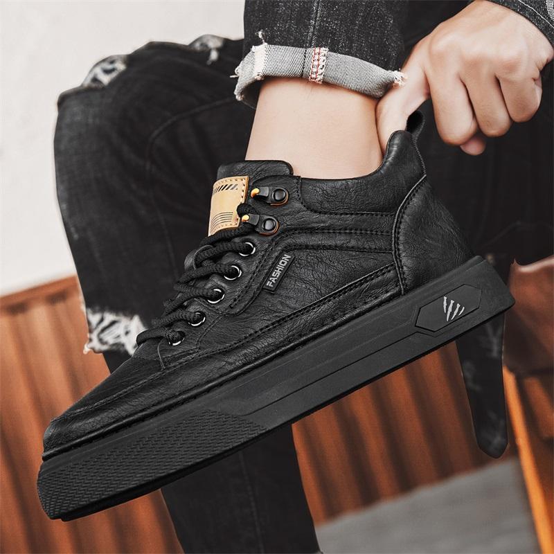 New Fashion Autumn And Winter Men's Low Top Martin Boots Students Male Boys Trending Soft Sole Work Shoes Labor Protection Martin Sneakers
