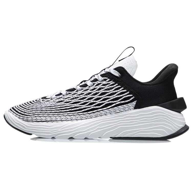 New LINING Essence Vintage Basketball Shoes Men's Low top Standard White/Black AGBR013-1