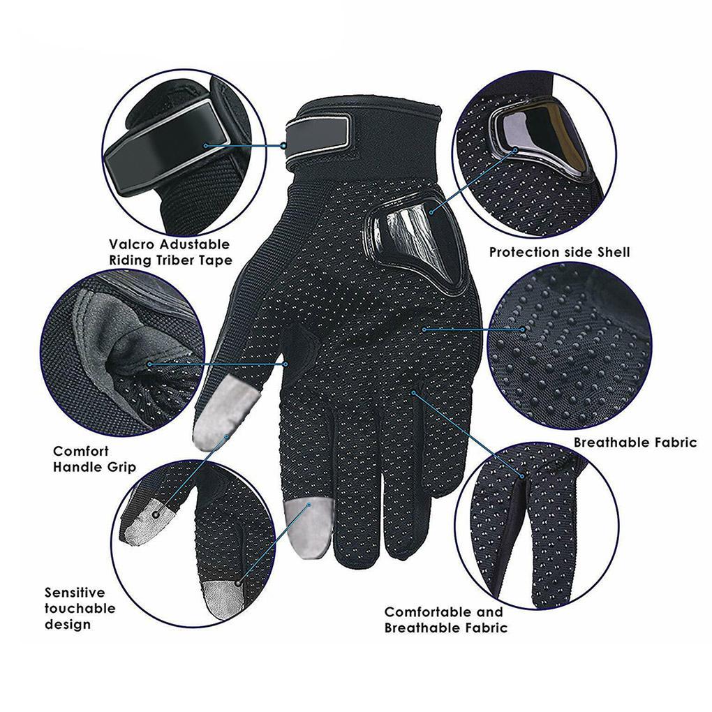 Full Fingers Screen Cycling Gloves Ergonomic Protection Motorcycle Gloves Anti\-Slip Mouontain Bike Motocross Gloves Gants