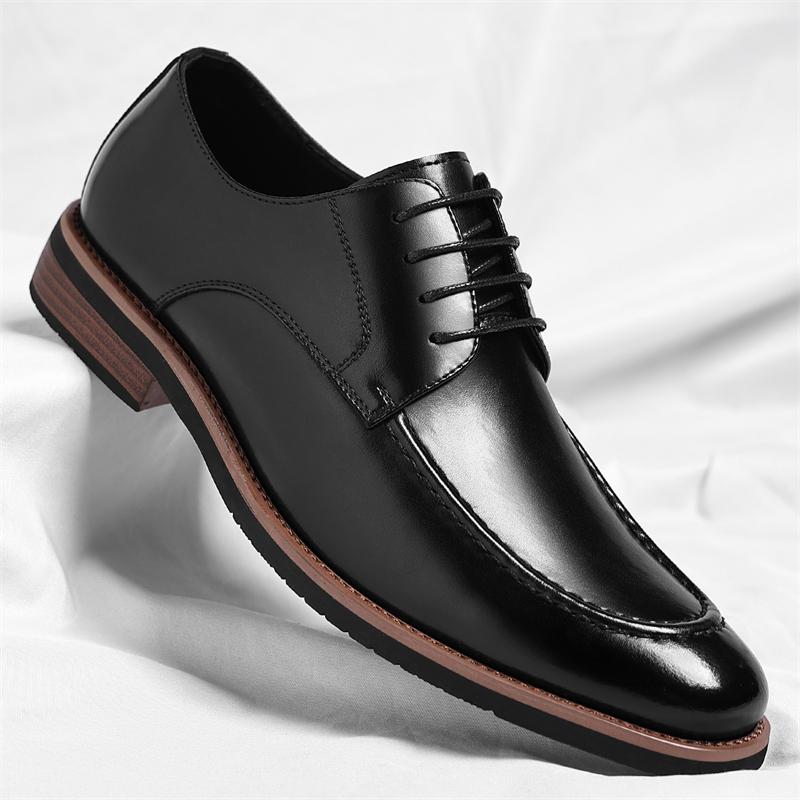 New Fashion Mens Solid-Color Oxford Shoes Business Formal Shoes Comfortable Casual Shoes Dress Party Derby Footwear Man Sneakers
