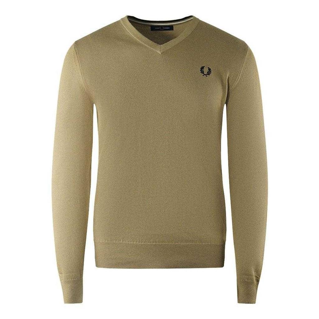 Fred Perry Mens Classic V Neck Jumper