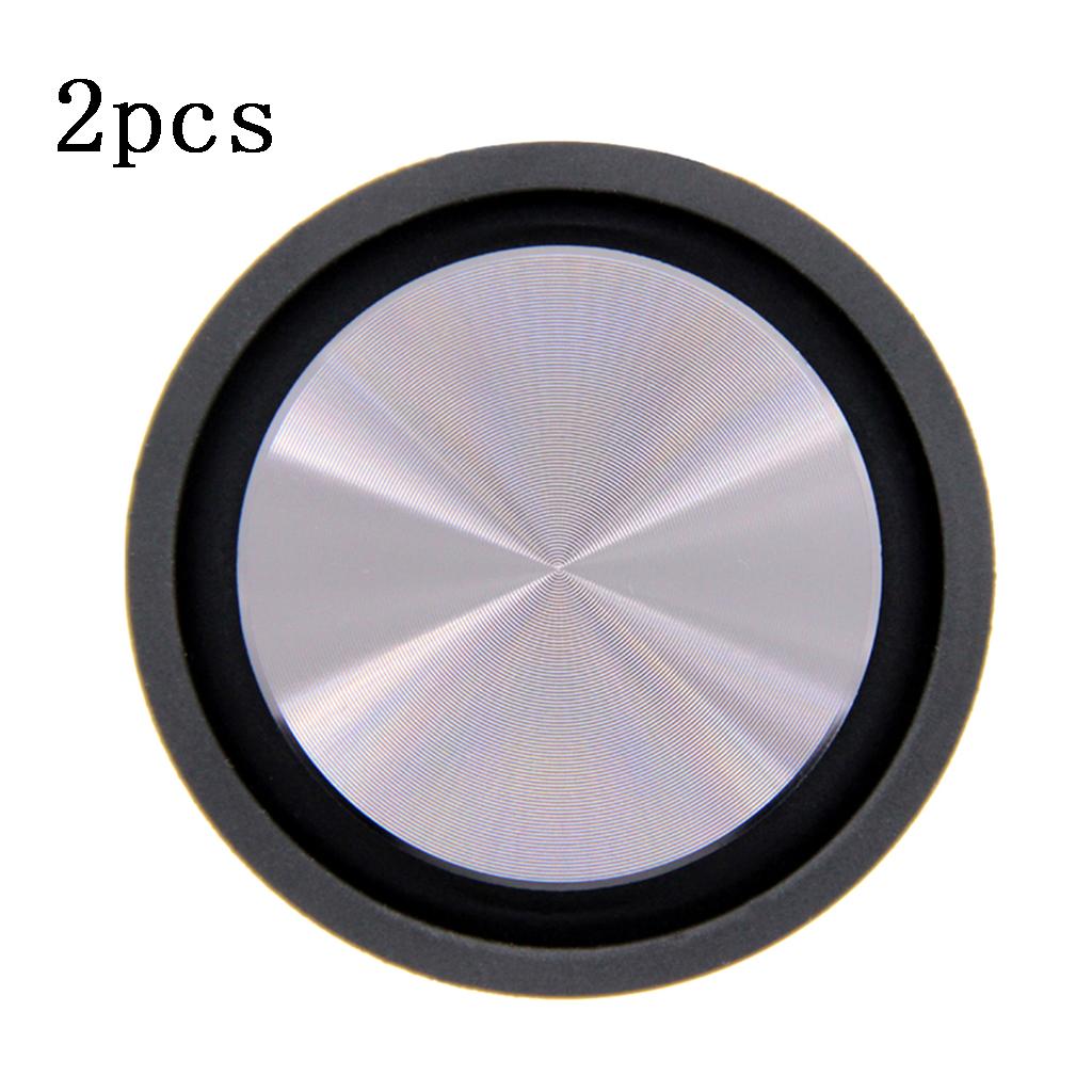 2Pieces Bass Speaker Loudspeaker Vibrating Passive Radiator Speaker Passive Radiator Repair Accessories DIY Home Theater