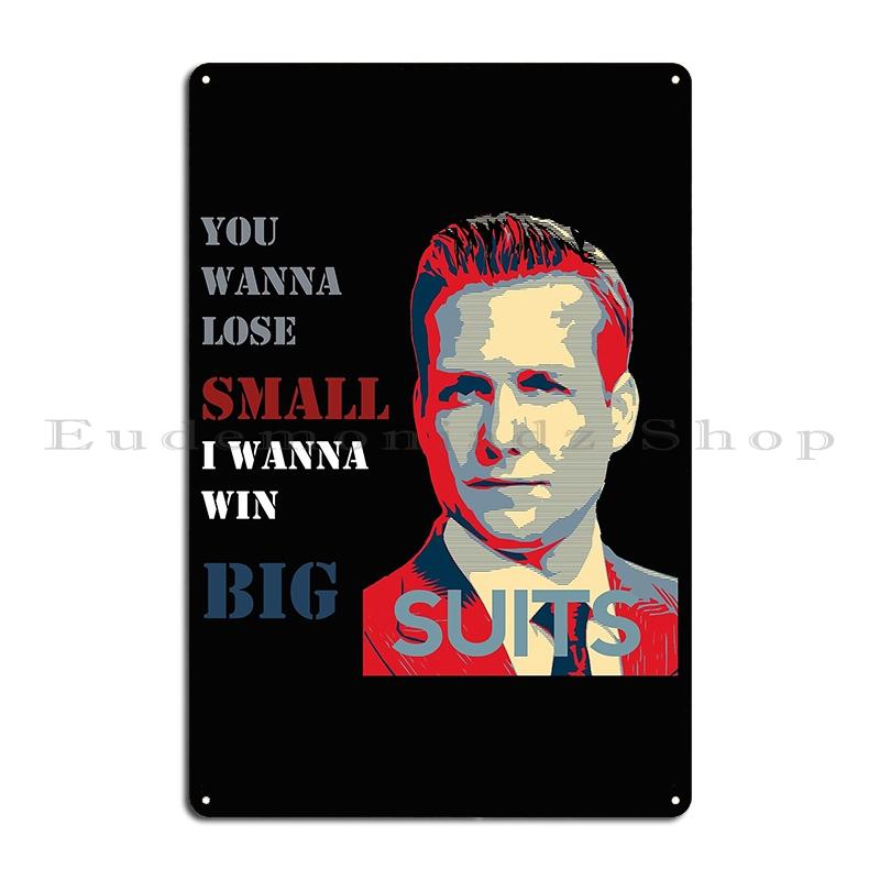 Harvey Specter Metallskylt Dekoration Vardagsrum Klubb Fest Skyltar Harvey Specter Bleckskylt Affisch