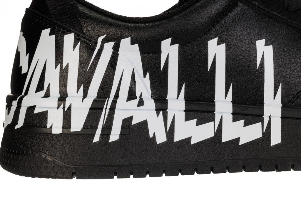 Just cavalli men's leather sneakers black azula - Size: 44