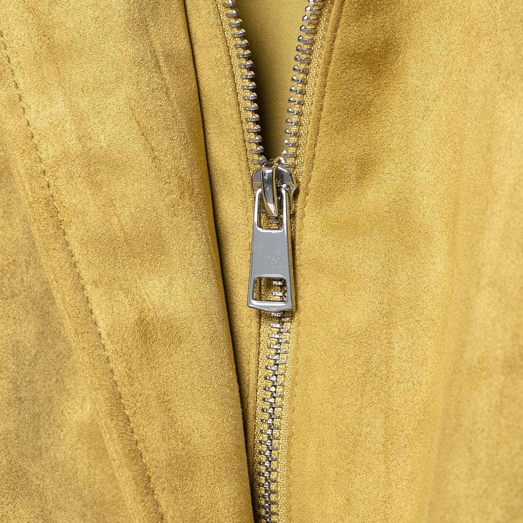 Women's Retro Loose Lapel Long Sleeve Flight Jacket