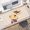 Extra Large Cartoon Text Mouse Pad - Customizable Girls' Desktop Keyboard Pad