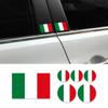 2 sets Italy Flag Three-color Sticker Strip Italian Decal Decor Set Vinyl Badge Bright Color Universal Sticker Auto Styling Accessories