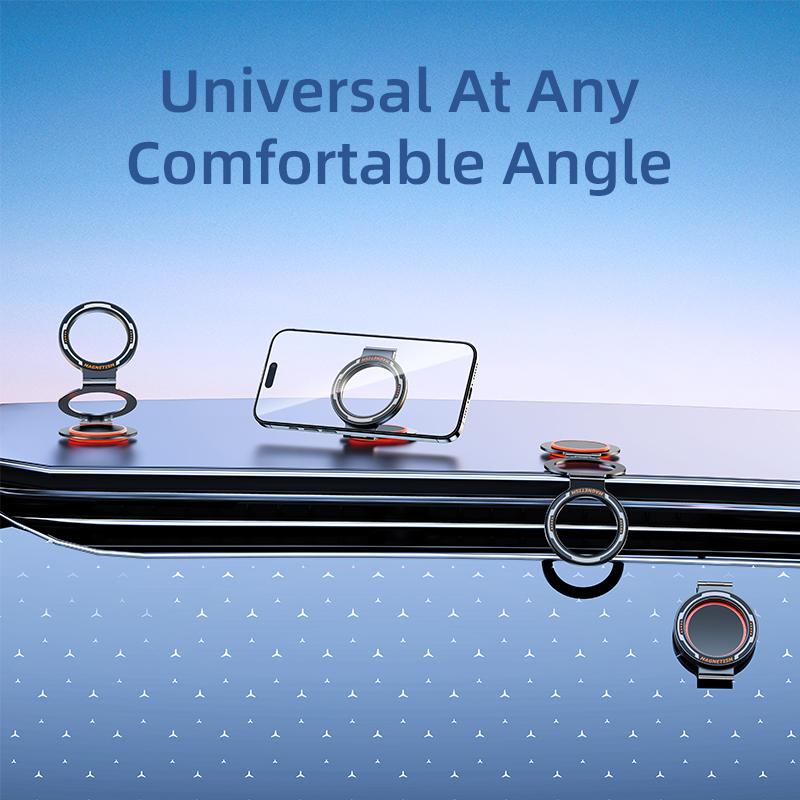 1pc Car Portable Magnetic Phone Holder Travel Essentials 360° Rotation Hands-Free Airplane Phone Mount Seat Phone Stand Durable