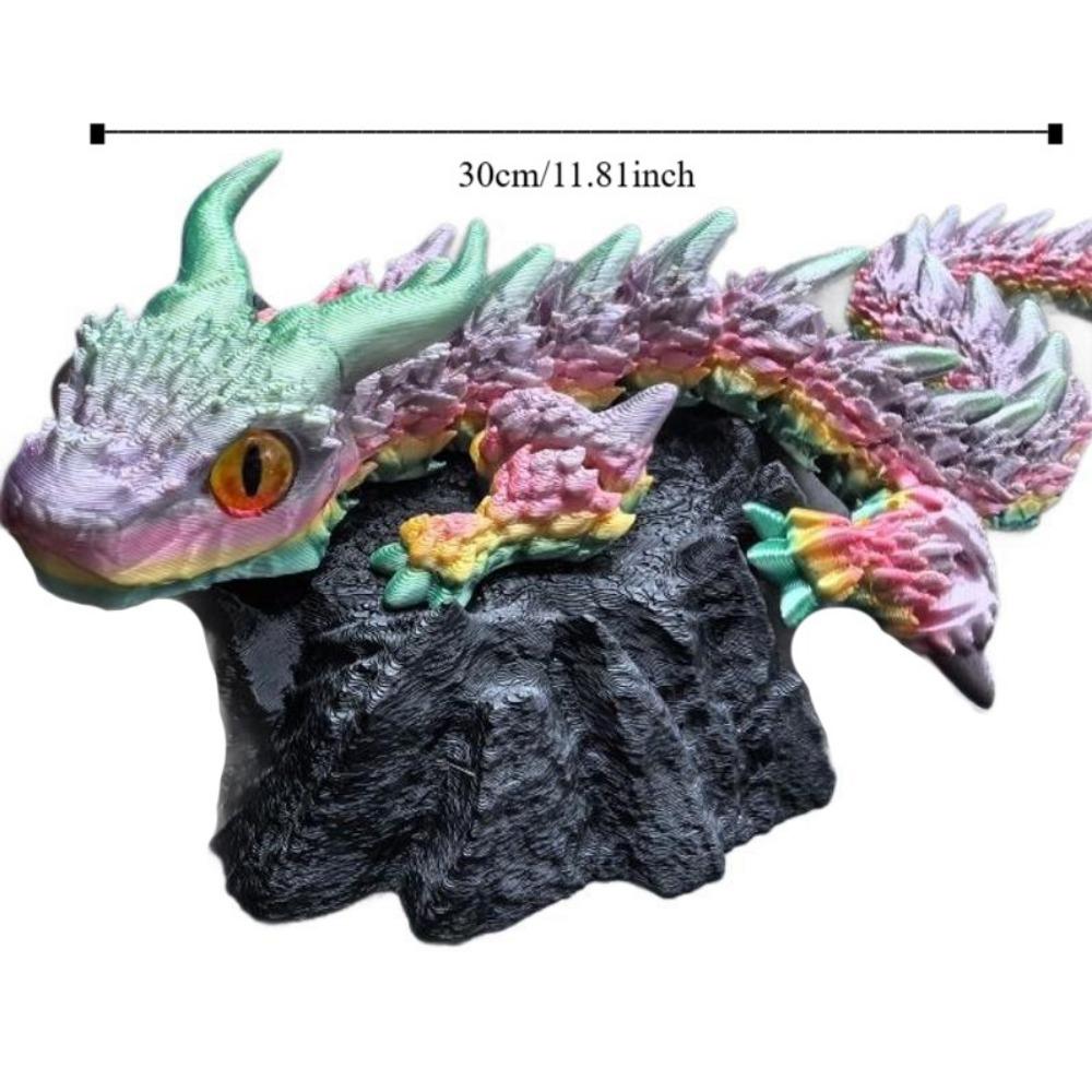 Chinese Dragon 3D Printed Dragon 3D Articulated Dragon Toys  Landscaping Decoration