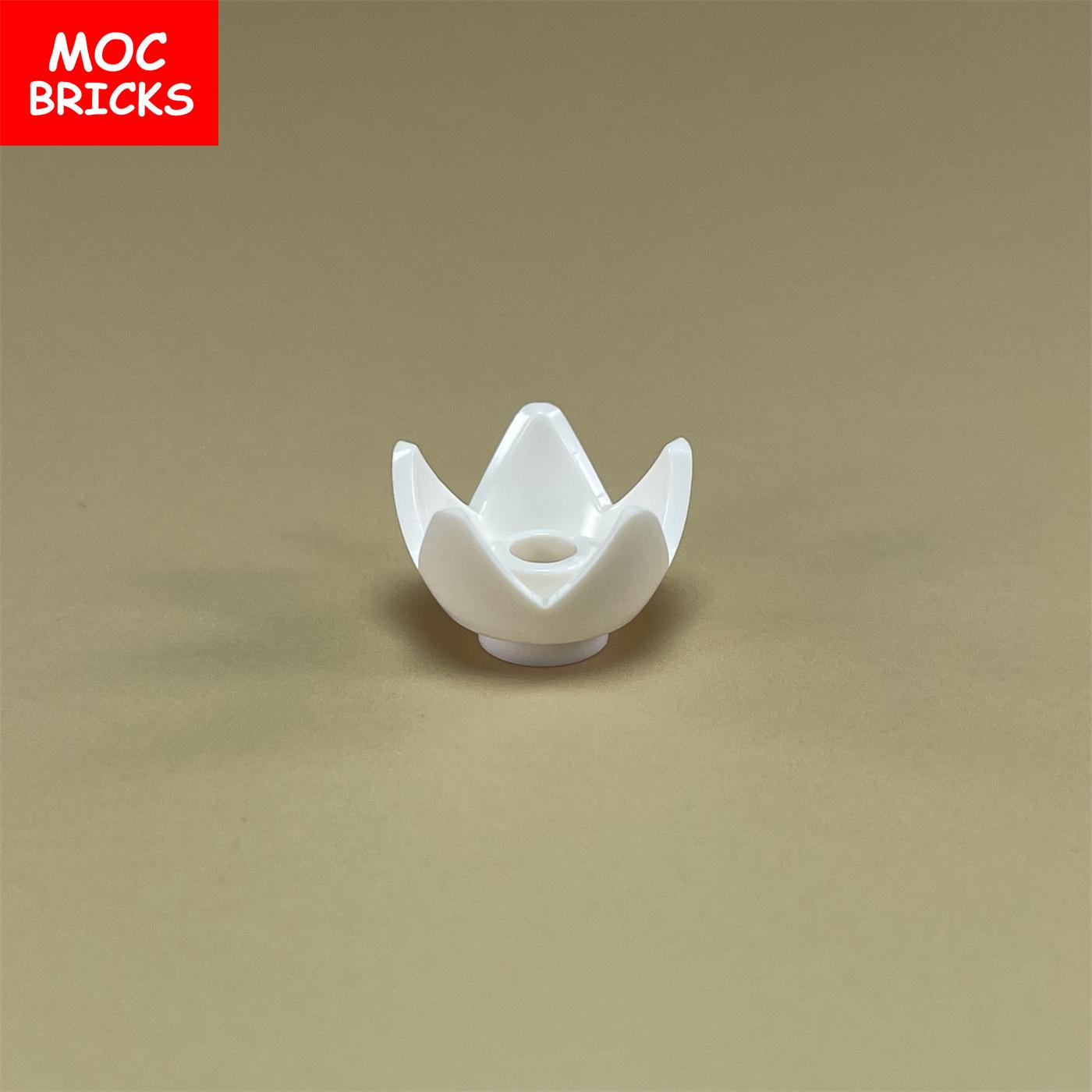 

Non-Toxic 20Pcs/Lot Moc Bricks Headgear Crown With 5 Points Open Center Stud Flower Compatible With 39262 Building Blocks